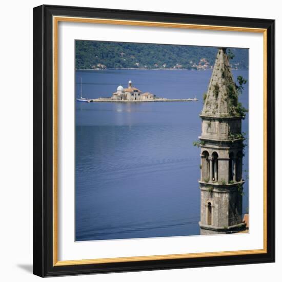 Kotor Bay Seen from Perast, Montenegro, Europe-G Richardson-Framed Photographic Print