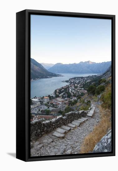 Kotor Old Town and Fortifications at Sunrise-Charlie Harding-Framed Premier Image Canvas