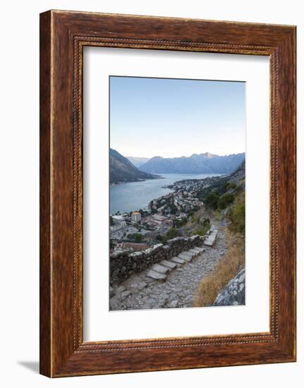 Kotor Old Town and Fortifications at Sunrise-Charlie Harding-Framed Photographic Print