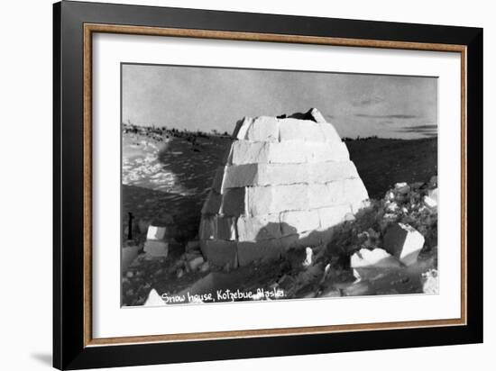 Kotzebue, Alaska - Snow Igloo-Lantern Press-Framed Art Print