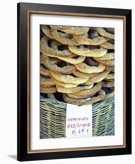 Koulouria (Greek Sesame Bread Rings), Syntagma District, Athens, Greece-Doug Pearson-Framed Photographic Print