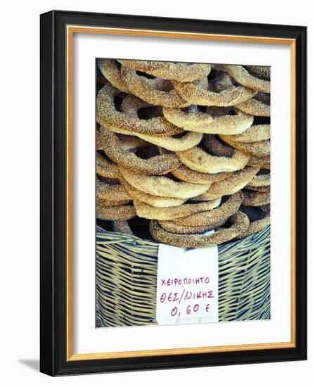 Koulouria (Greek Sesame Bread Rings), Syntagma District, Athens, Greece-Doug Pearson-Framed Photographic Print