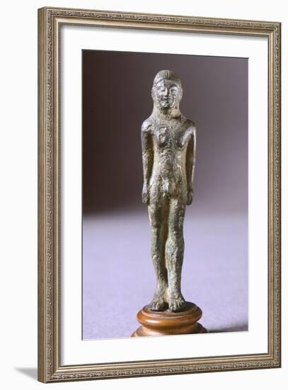 Kouros in Bronze, from Fonte Veneziana, Arezzo-null-Framed Photographic Print