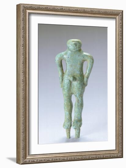 Kouros in Bronze, from Villa Cassarini, Bologna. Etruscan Civilization, Ca 500 BC.-null-Framed Giclee Print