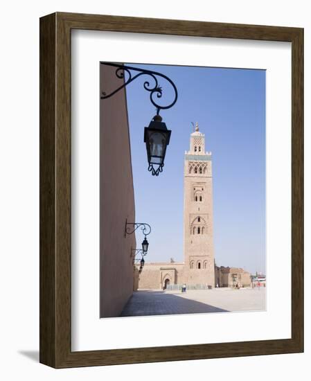 Koutoubia Minaret (Booksellers Mosque), Marrakech, Morocco, North Africa, Africa-Ethel Davies-Framed Photographic Print