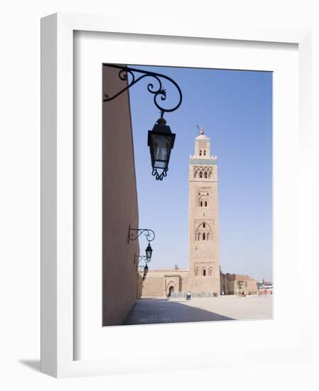 Koutoubia Minaret (Booksellers Mosque), Marrakech, Morocco, North Africa, Africa-Ethel Davies-Framed Photographic Print