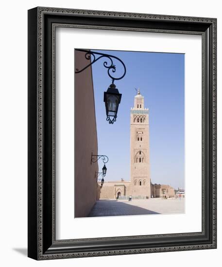 Koutoubia Minaret (Booksellers Mosque), Marrakech, Morocco, North Africa, Africa-Ethel Davies-Framed Photographic Print