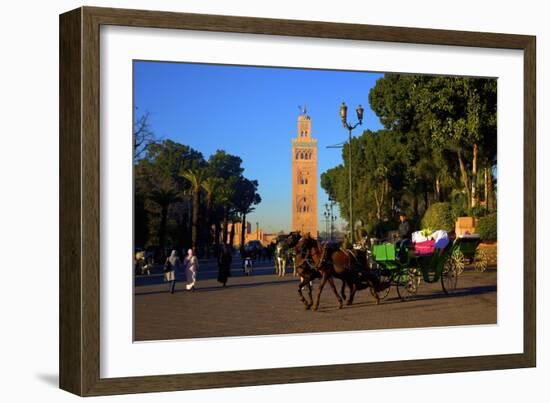 Koutoubia Mosque, UNESCO World Heritage Site, Marrakech, Morocco, North Africa, Africa-Neil Farrin-Framed Photographic Print