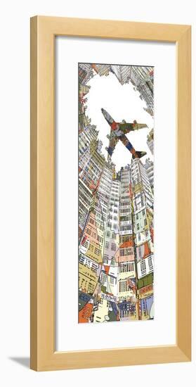 Kowloon Walled City-HR-FM-Framed Art Print