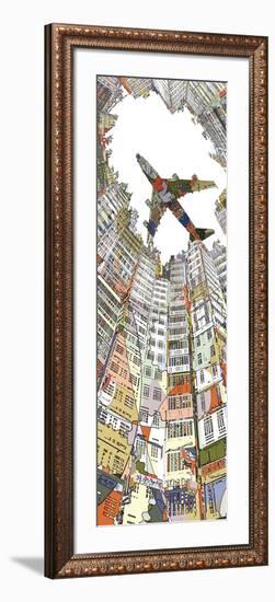 Kowloon Walled City-HR-FM-Framed Art Print