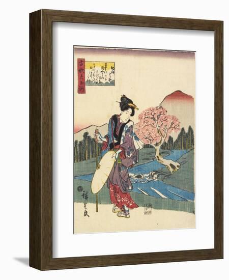 Koya in Kii Province, 1843-1847-Utagawa Hiroshige-Framed Giclee Print