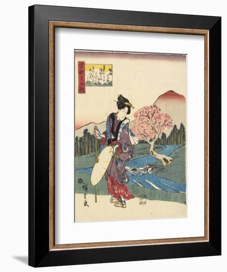 Koya in Kii Province, 1843-1847-Utagawa Hiroshige-Framed Giclee Print