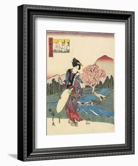 Koya in Kii Province, 1843-1847-Utagawa Hiroshige-Framed Giclee Print