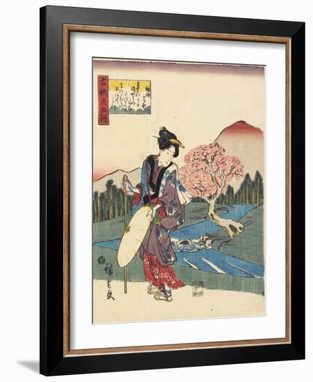 Koya in Kii Province, 1843-1847-Utagawa Hiroshige-Framed Giclee Print