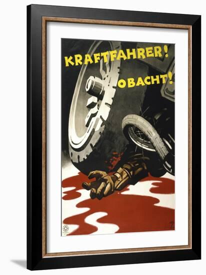 Kraftfahrer! Obacht!-null-Framed Giclee Print