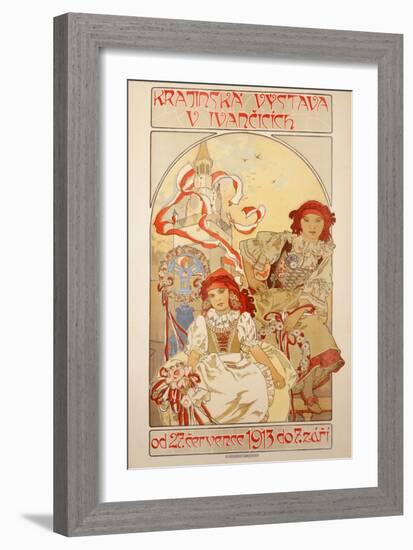 Krajinska Vystava V Ivancicich, 1912-Alphonse Mucha-Framed Giclee Print