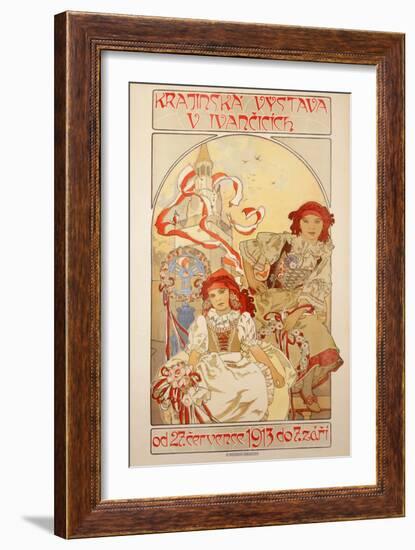 Krajinska Vystava V Ivancicich, 1912-Alphonse Mucha-Framed Giclee Print