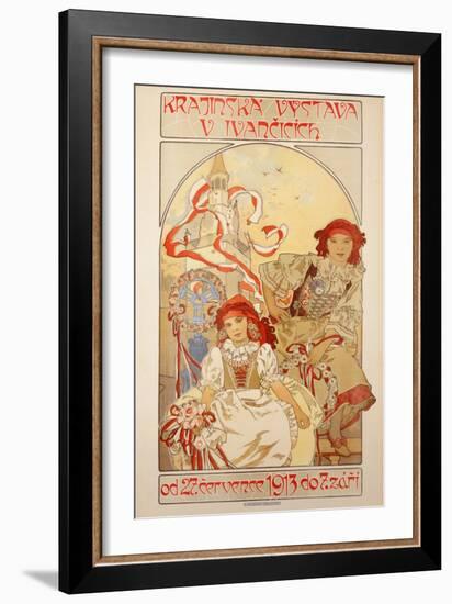 Krajinska Vystava V Ivancicich, 1912-Alphonse Mucha-Framed Giclee Print