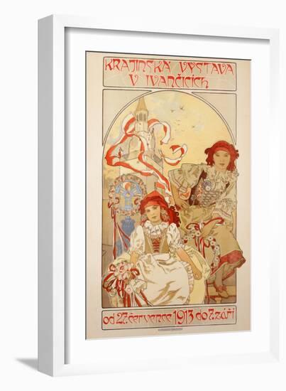 Krajinska Vystava V Ivancicich, 1912-Alphonse Mucha-Framed Giclee Print