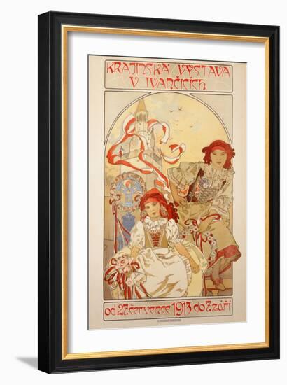 Krajinska Vystava V Ivancicich, 1912-Alphonse Mucha-Framed Giclee Print