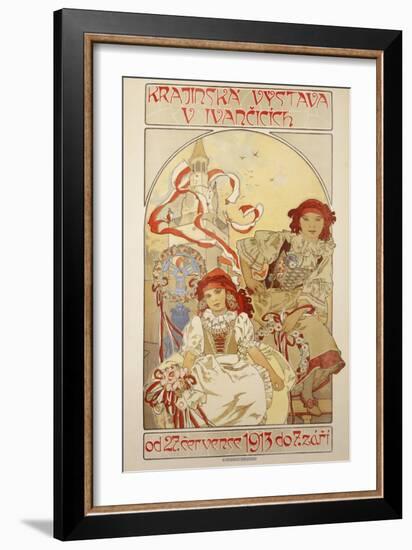 Krajinska Vystava V Ivancicich, 1913-Alphonse Mucha-Framed Giclee Print