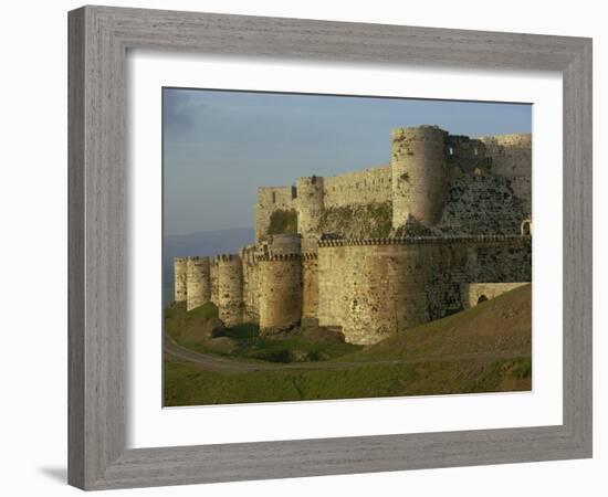 Krak Des Chevaliers, UNESCO World Heritage Site, Syria, Middle East-Woolfitt Adam-Framed Photographic Print