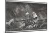 Kraken Attacking a Sailing Vessel During a Storm-E. Etherington-Mounted Photographic Print