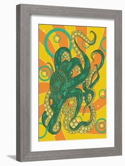 Kraken-Lantern Press-Framed Art Print