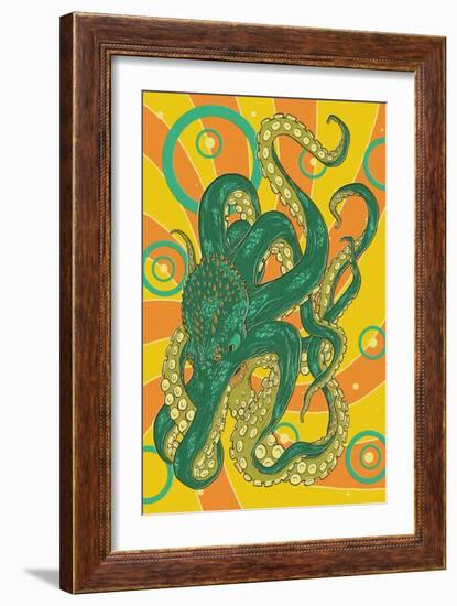 Kraken-Lantern Press-Framed Art Print