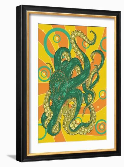 Kraken-Lantern Press-Framed Art Print