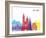 Krakow Skyline Pop-paulrommer-Framed Art Print