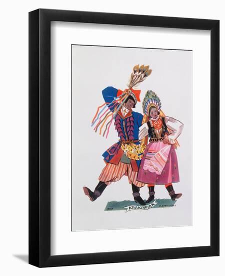 Krakowiak, Tance Polskie, 1927-Zofia Stryjenska-Framed Giclee Print