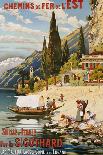 Suisse et Italie Par le St. Gothard, 1907-Krallt-Mounted Giclee Print