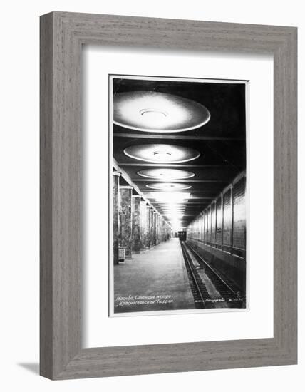 Krasnoselskaya Metro Station, Moscow, C.1935-null-Framed Photographic Print