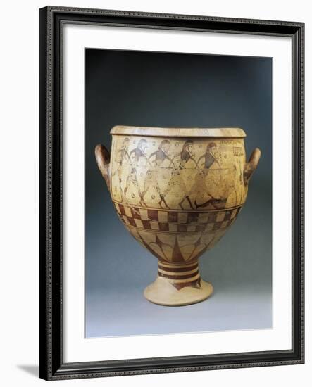 Krater Aristonothos, Side Depicting Blinding of Cyclops Polyphemus, Detail. from Cerveteri-null-Framed Giclee Print