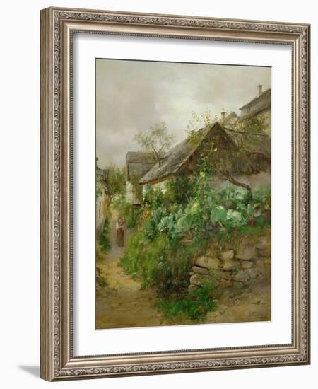 Krautgarten - Cabbage patch,around 1890-Emil Barbarini-Framed Giclee Print