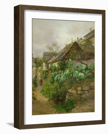 Krautgarten - Cabbage patch,around 1890-Emil Barbarini-Framed Giclee Print