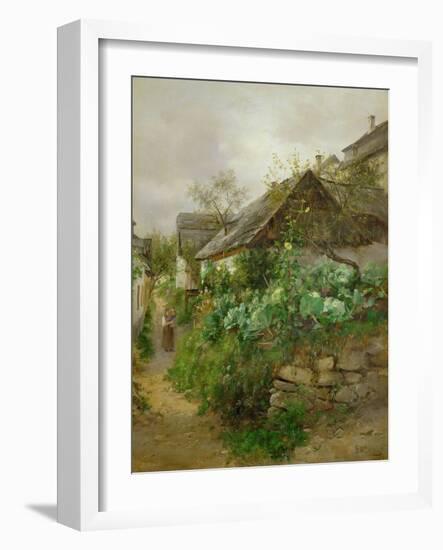 Krautgarten - Cabbage patch,around 1890-Emil Barbarini-Framed Giclee Print