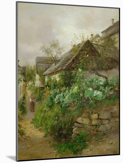 Krautgarten - Cabbage patch,around 1890-Emil Barbarini-Mounted Giclee Print