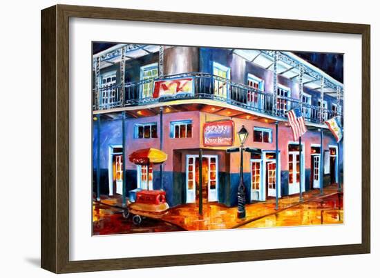 Krazy  Korner on Bourbon Street-Diane Millsap-Framed Art Print