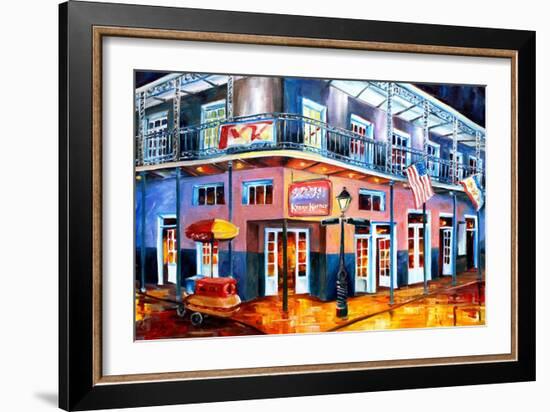 Krazy  Korner on Bourbon Street-Diane Millsap-Framed Art Print