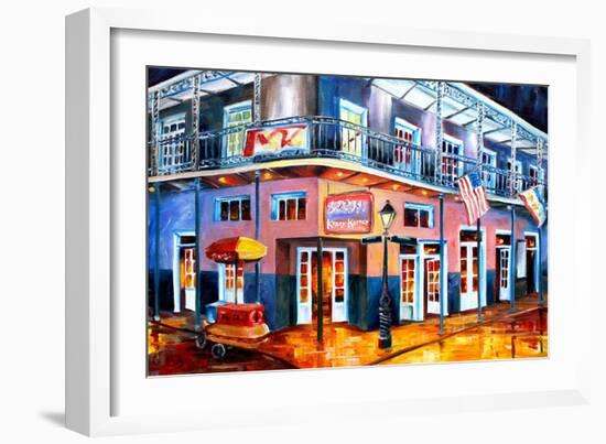 Krazy  Korner on Bourbon Street-Diane Millsap-Framed Art Print