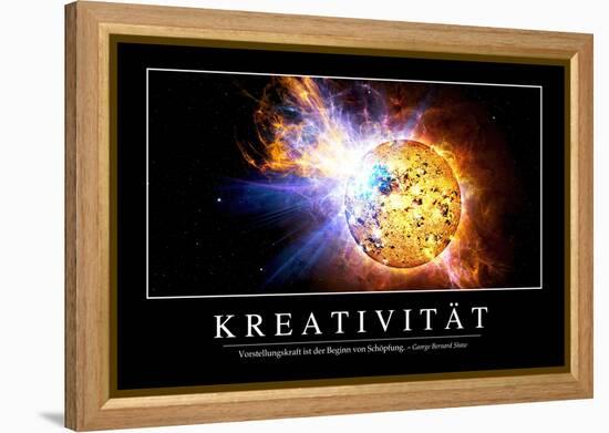 Kreativität: Motivationsposter Mit Inspirierendem Zitat-null-Framed Premier Image Canvas
