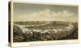 View of Pittsburgh & Allegheny, 1874-Krebs-Stretched Canvas