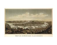 View of Pittsburgh & Allegheny, 1874-Krebs-Framed Art Print