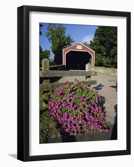 Kreidersville Covered Bridge, Northampton County, Pennsylvania, USA-null-Framed Photographic Print