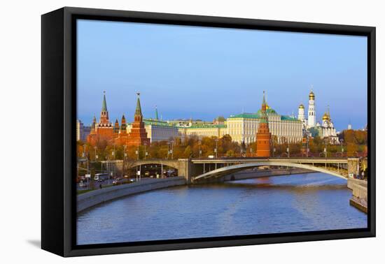 Kremlin on Sunset - Autumn in Moscow Russia-Nik_Sorokin-Framed Premier Image Canvas