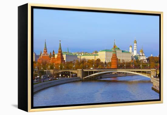 Kremlin on Sunset - Autumn in Moscow Russia-Nik_Sorokin-Framed Premier Image Canvas