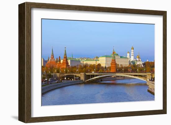 Kremlin on Sunset - Autumn in Moscow Russia-Nik_Sorokin-Framed Photographic Print