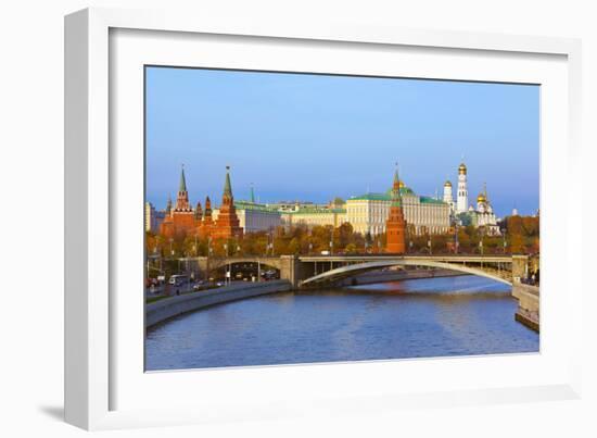 Kremlin on Sunset - Autumn in Moscow Russia-Nik_Sorokin-Framed Photographic Print